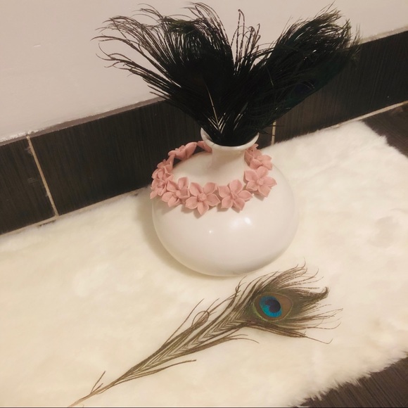 🌸Cherry blossom vase with 10 🦚Peakcock feather - Picture 6 of 6